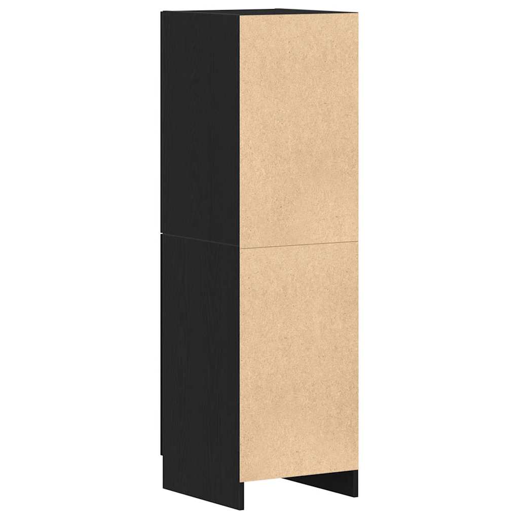 Kitchen Cabinet Black 38x41,5x131,5 cm Engineered Wood
