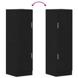 Kitchen Cabinet Black 38x41,5x131,5 cm Engineered Wood