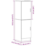 Kitchen Cabinet Black 38x41,5x131,5 cm Engineered Wood