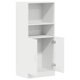 Kitchen Cabinet White 57x41,5x131,5 cm Engineered Wood - 45-Degree Angle