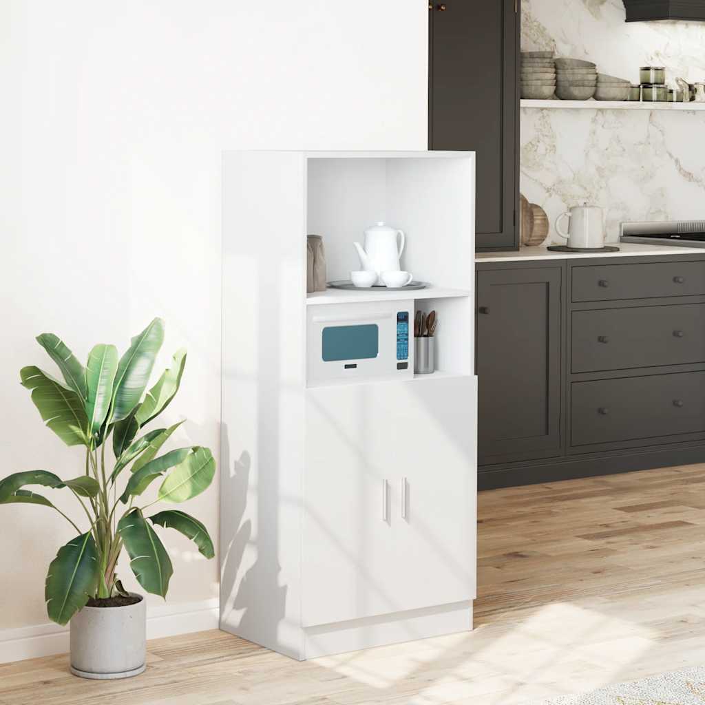 Kitchen Cabinet White 57x41,5x131,5 cm Engineered Wood