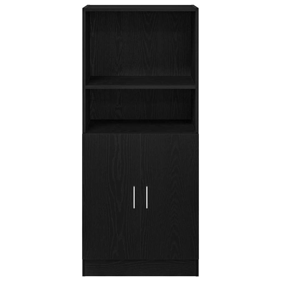 Kitchen Cabinet Black 57x41,5x131,5 cm Engineered Wood