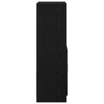 Kitchen Cabinet Black 57x41,5x131,5 cm Engineered Wood