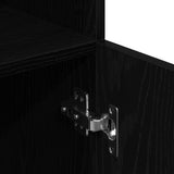 Kitchen Cabinet Black 57x41,5x131,5 cm Engineered Wood - Low Angle