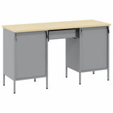 Work Cabinet with Drawer 3 pcs Red Engineered wood and steel - Close-Up Angle