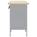 Work Cabinet with Drawer 3 pcs Red Engineered wood and steel