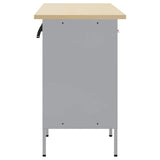 Work Cabinet with Drawer 4 pcs Red Engineered wood and steel