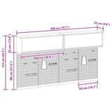 Tool Cabinet Set with Shelf 6 pcs Black Powder-Coated Steel - Extra Image