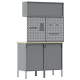 Work Cabinet Set with Drawer with Shelf Manual 5 pcs Black - Extra Image