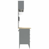 Work Cabinet Set with Drawer with Storage Manual 10 pcs Black - Extra Image