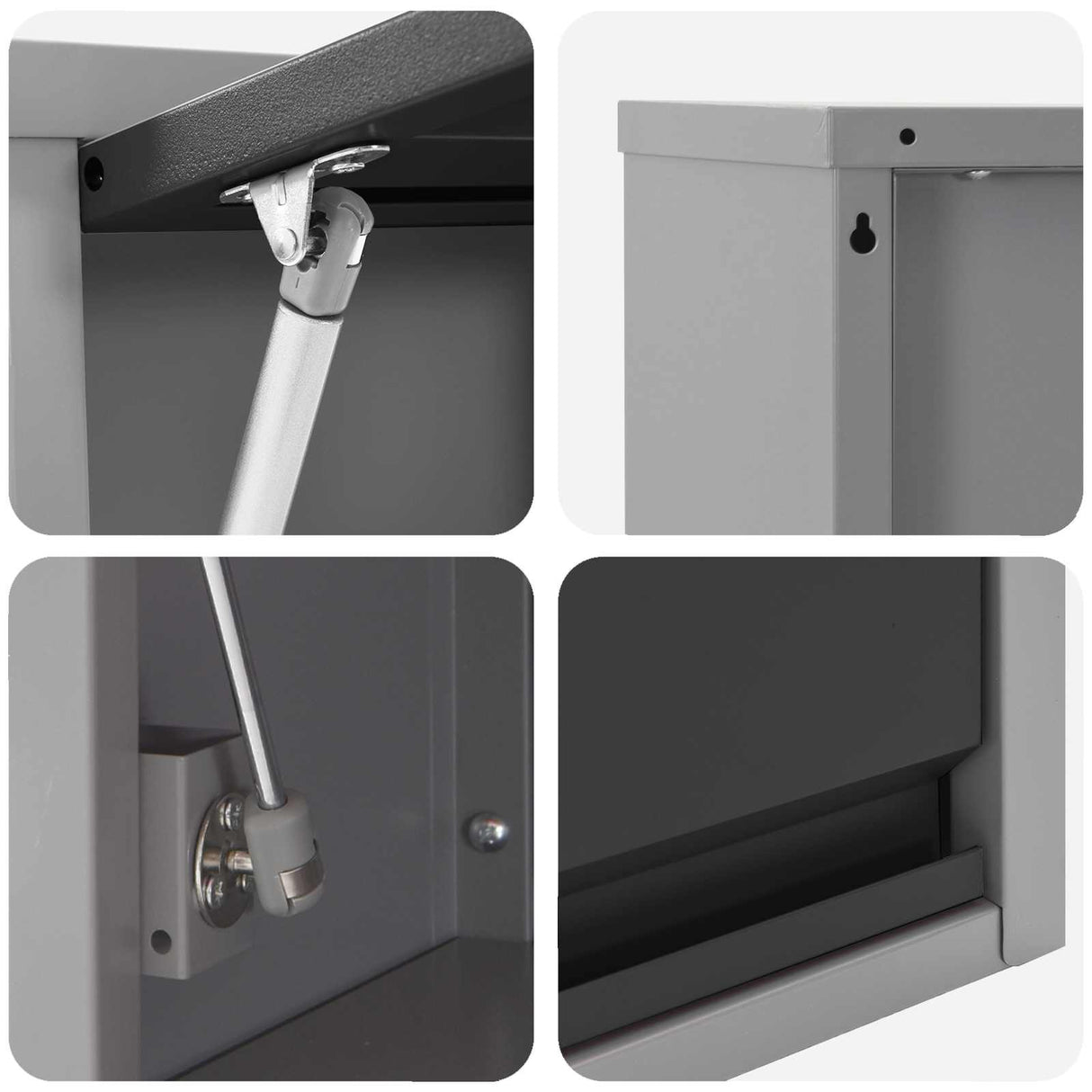 Work Cabinet Set with Drawer with Storage Manual 10 pcs Black