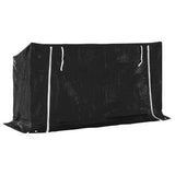 Firewood Rack with Rain Cover 200.5x60.5x110.5 cm Galvanised Steel - 45-Degree Angle