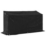 Firewood Rack with Rain Cover 200.5x60.5x110.5 cm Galvanised Steel - Low Angle