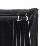 Firewood Rack with Rain Cover 200.5x60.5x110.5 cm Galvanised Steel - Extra Image