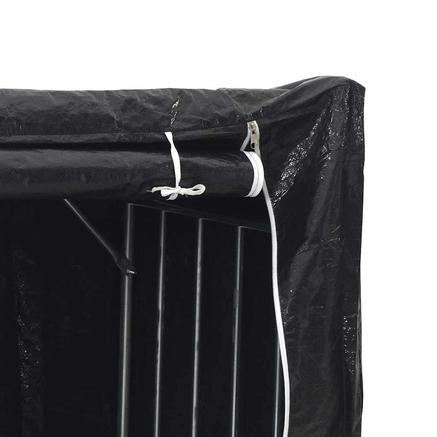 Firewood Rack with Rain Cover 200.5x60.5x110.5 cm