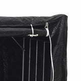 Firewood Rack with Rain Cover 200.5x80.5x110.5 cm Galvanised Steel