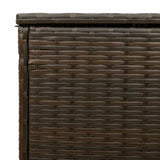 Outdoor Cushion Box Brown 100x55x55.5 cm Poly Rattan - Extra Image