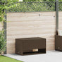 Outdoor Cushion Box Brown 100x55x55.5 cm Poly Rattan