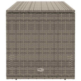 Outdoor Cushion Box Grey 100x55x55.5 cm Poly Rattan