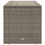 Outdoor Cushion Box Grey 100x55x55.5 cm Poly Rattan