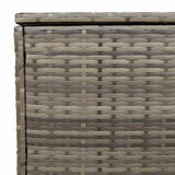 Outdoor Cushion Box Grey 100x55x55.5 cm Poly Rattan - Extra Image