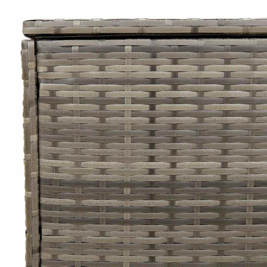 Outdoor Cushion Box Grey 100x55x55.5 cm Poly Rattan