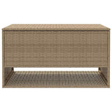 Outdoor Cushion Box Beige 100x55x55.5 cm Poly Rattan