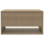 Outdoor Cushion Box Beige 100x55x55.5 cm Poly Rattan