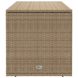 Outdoor Cushion Box Beige 100x55x55.5 cm Poly Rattan - 45-Degree Angle