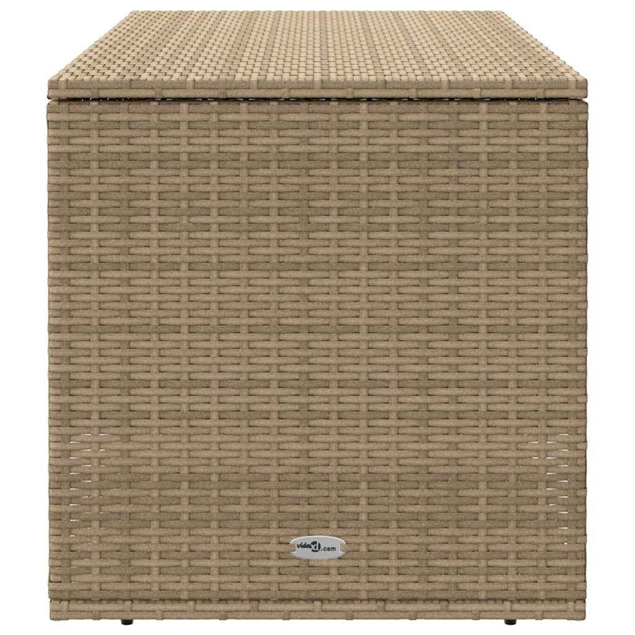 Outdoor Cushion Box Beige 100x55x55.5 cm Poly Rattan