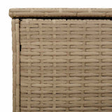 Outdoor Cushion Box Beige 100x55x55.5 cm Poly Rattan