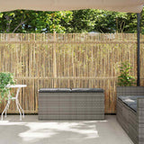 Garden Bench with Cushion Grey 110x40x44 cm Poly Rattan