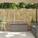 Garden Bench with Cushion Grey 110x40x44 cm Poly Rattan