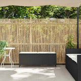 Garden Bench with Cushion Black 110x30x40.5 cm Poly Rattan - Side View