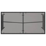 3 Piece Garden Dining Set with Cushions Black Poly Rattan - Extra Image