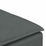 Modular Sofa Footstool Module Dark Grey 100x100x48 cm - Rear View
