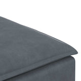 Modular Sofa Footstool Module Dark Grey 100x100x48 cm - Rear View