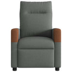 Massage Recliner Chair Dark Grey Fabric