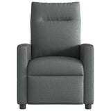 Recliner Chair Dark Grey Fabric - Side View
