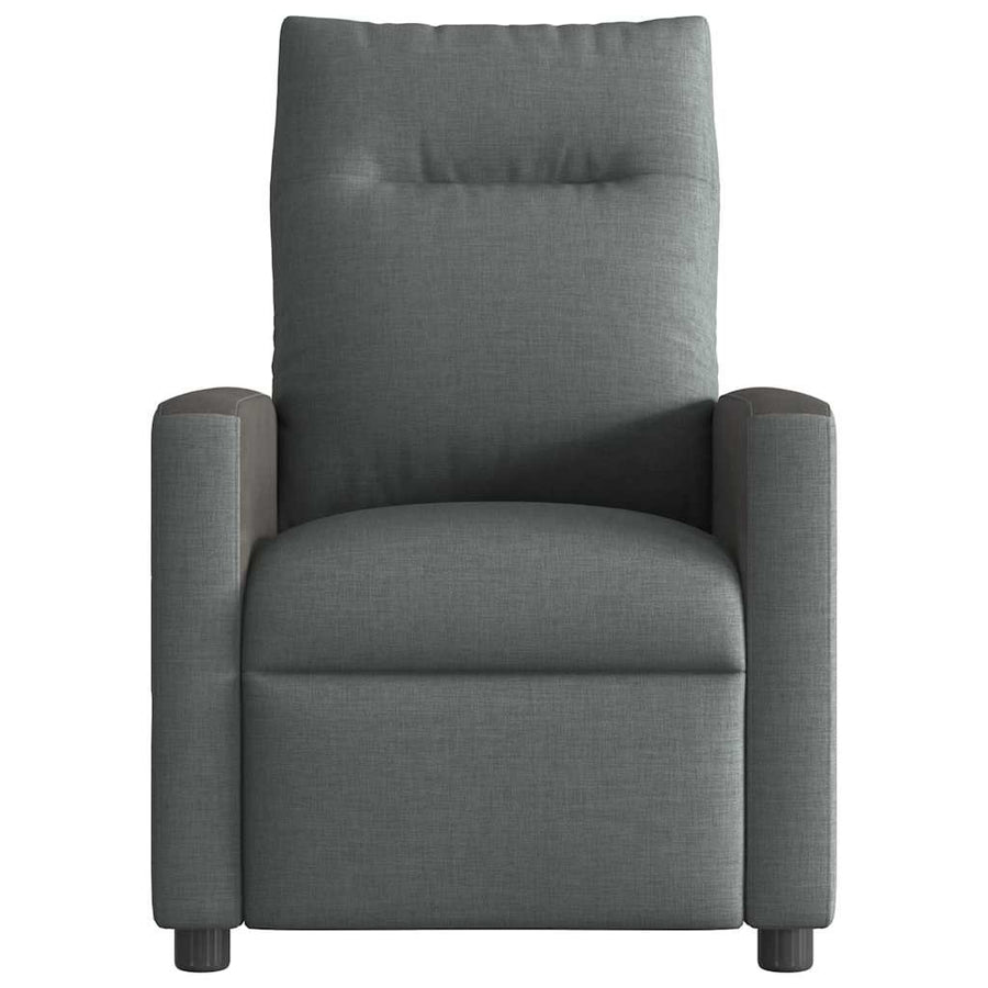 Recliner Chair Dark Grey Fabric