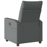 Recliner Chair Dark Grey Fabric - 45-Degree Angle