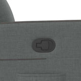 Recliner Chair Dark Grey Fabric