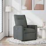 Recliner Chair Dark Grey Fabric