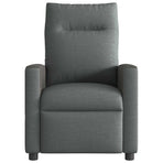 Massage Recliner Chair Dark Grey Fabric