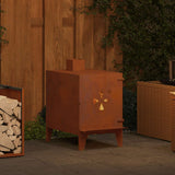Camping Stove 35x50x60 cm Corten Steel