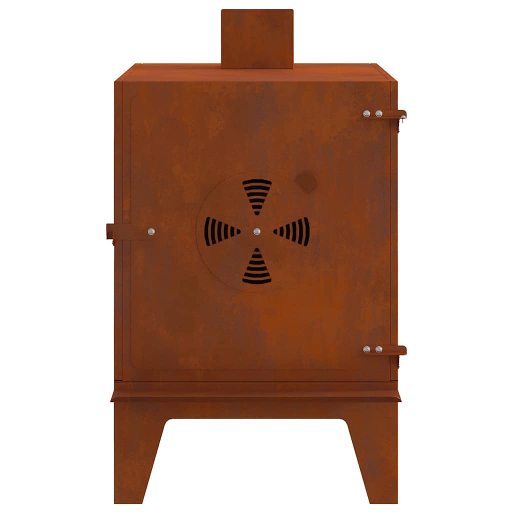 Camping Stove 35x50x60 cm Corten Steel