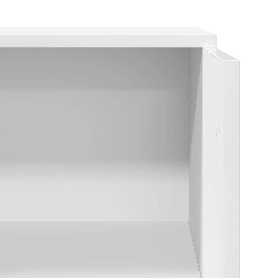 Reception Desk White 55x50x103.5 cm Engineered Wood