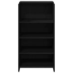 Reception Desk Black 55x50x103.5 cm Engineered Wood
