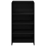 Reception Desk Black 55x50x103.5 cm Engineered Wood - 45-Degree Angle