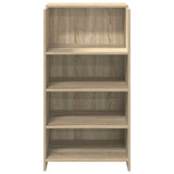 Reception Desk Sonoma Oak 55x50x103.5 cm Engineered Wood - 45-Degree Angle